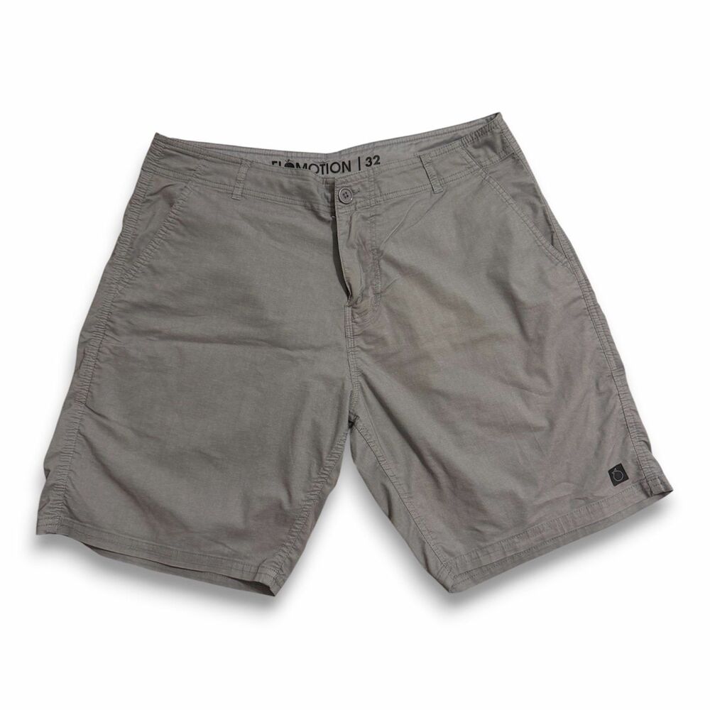 Flomotion Men’s Flat Front Chino Shorts — Grey | Size 32 | EUC